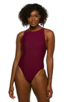 Anique Water Polo Suit | Cabernet