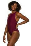 Anique Water Polo Suit | Cabernet