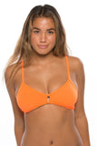 Vent Bikini Swim Top | Sunkist