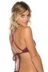 Tomcat Bikini Swim Top | Cabernet