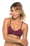 Tomcat Bikini Swim Top | Cabernet