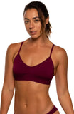 Mara Bikini Swim Top | Cabernet